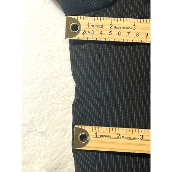 Calvin Klein 44L Mens Blazer Charcoal Gray Micro Stripe Sport Jacket - Picture 12 of 16